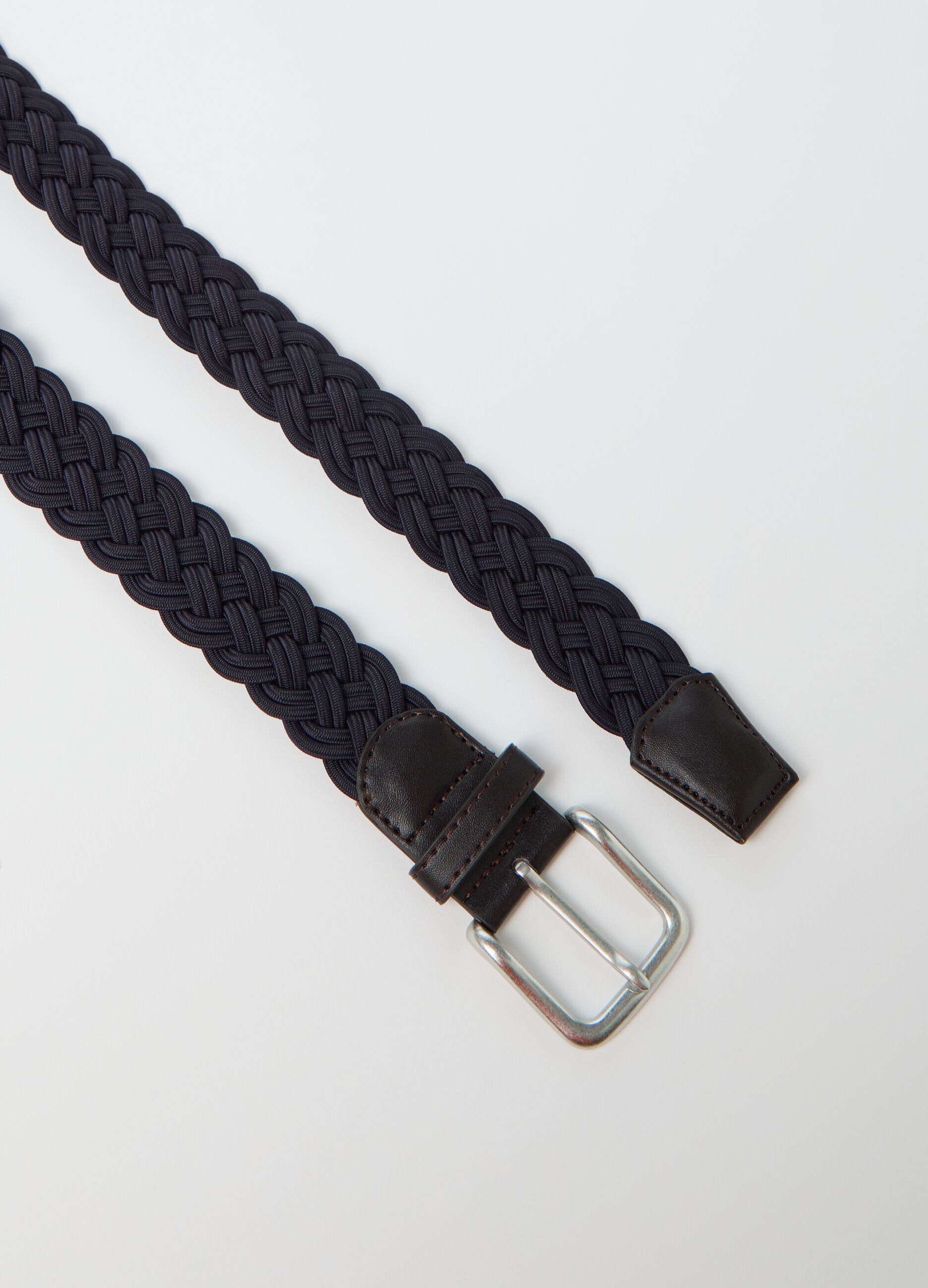 Blue woven belt