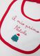 Twin pack of newborn Christmas bibs in pure white cotton_1