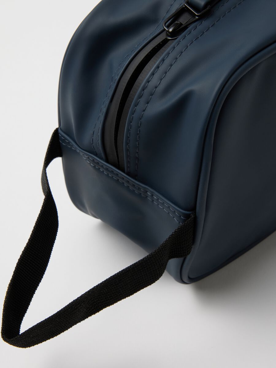 Borsa nera in tessuto misto_2