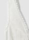 Gilet bianco in puro cotone con pizzo_5