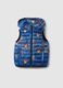 Child's multicolour padded waistcoat with regular fit, prints and zip_0