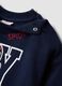 Blue oversized pure cotton jogging set with Spidey print for baby boy_3