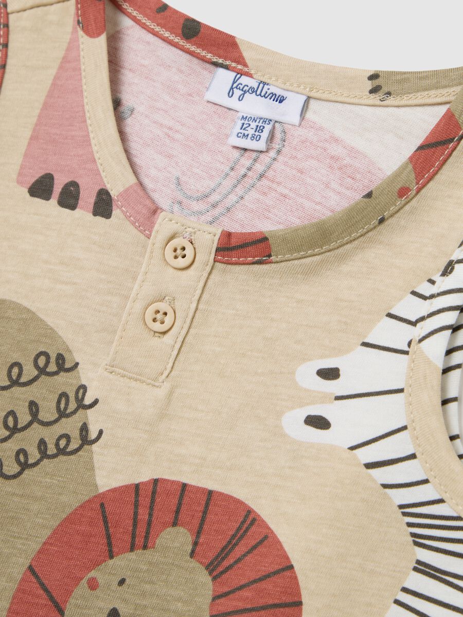 Baby cotton sleeveless multicolour regular fit shirt_2