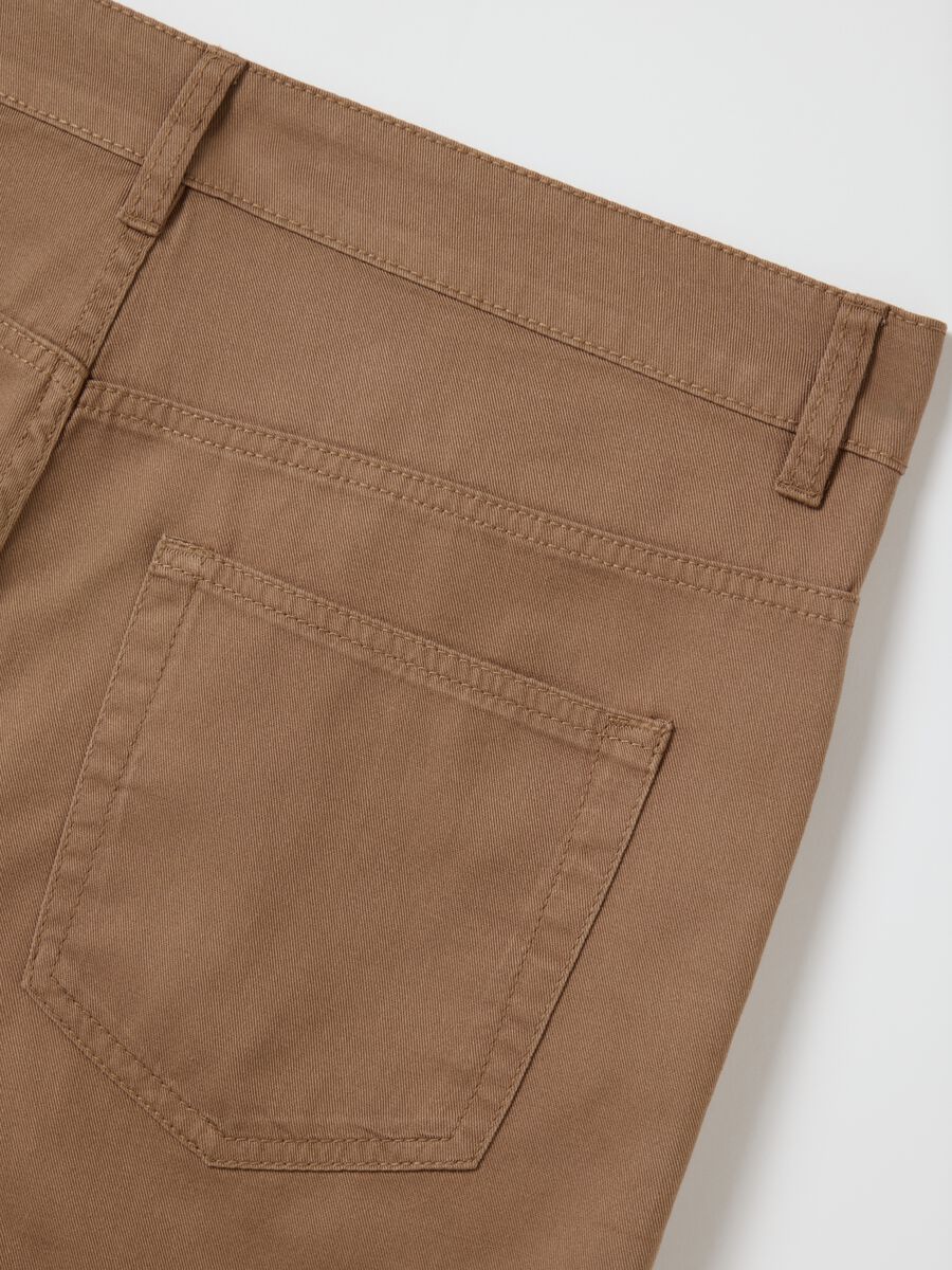 Men's Brown Cotton Shorts by Ovs_5