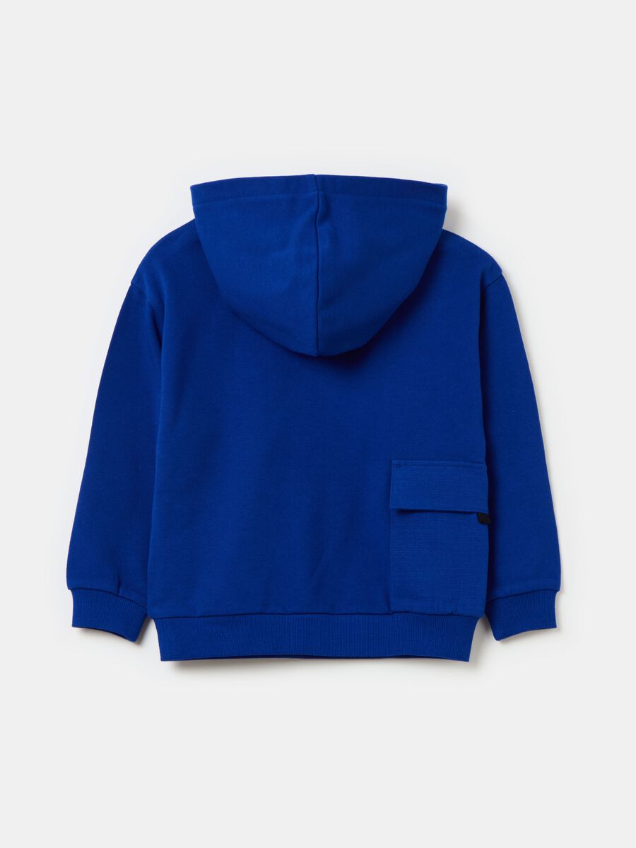 French terry sweatshirt with hood and pocket_1