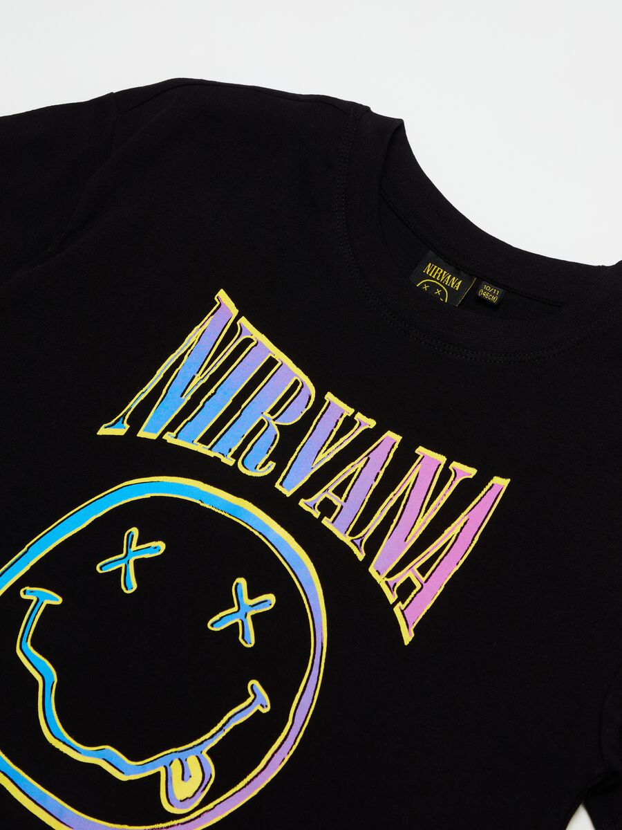 T-shirt con stampa logo Nirvana_2