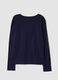 Blue ribbed stretch viscose pyjama top_2