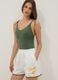 White pure cotton beach shorts with embroidery_3