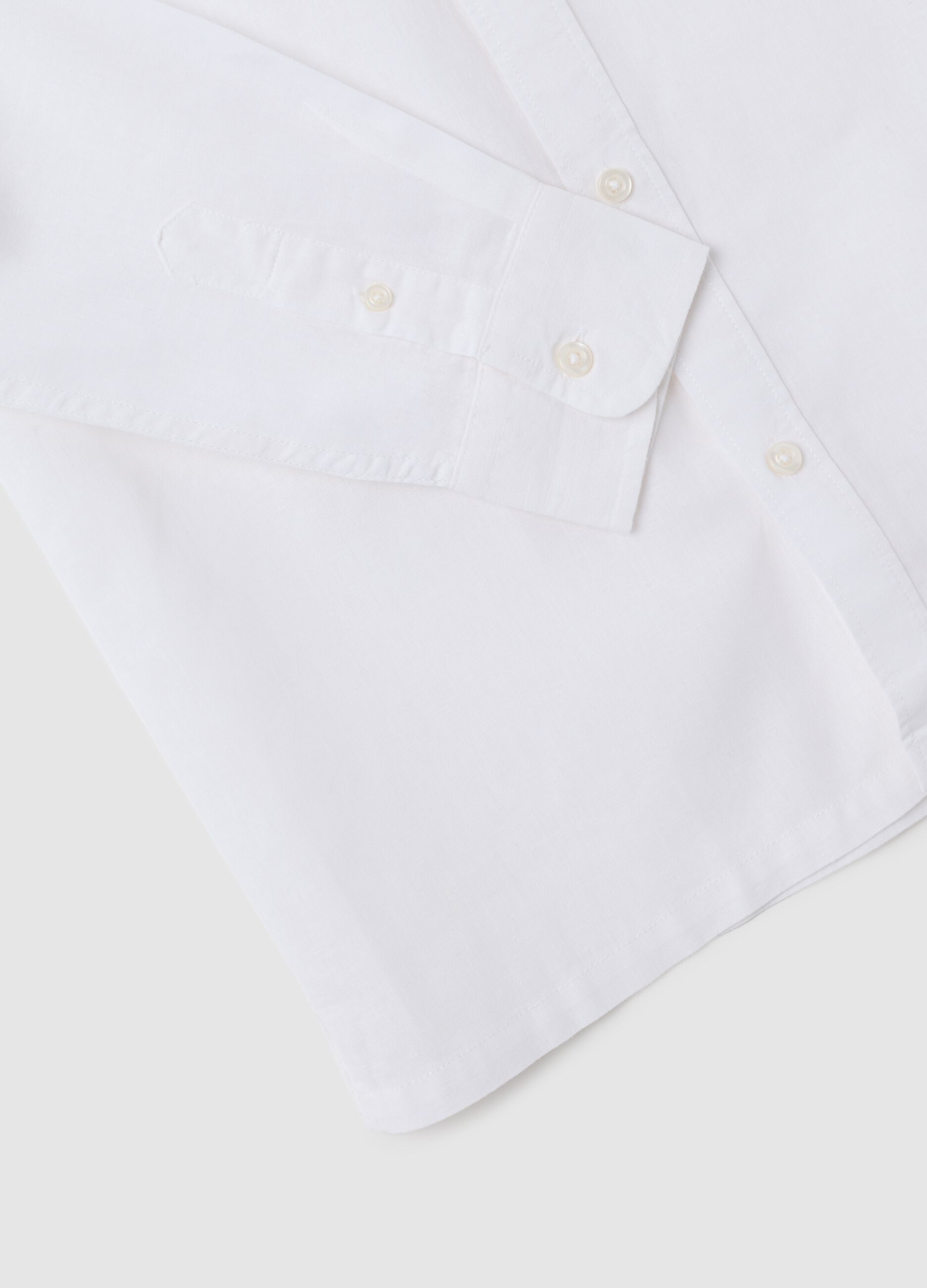 Camicia in lino e cotone