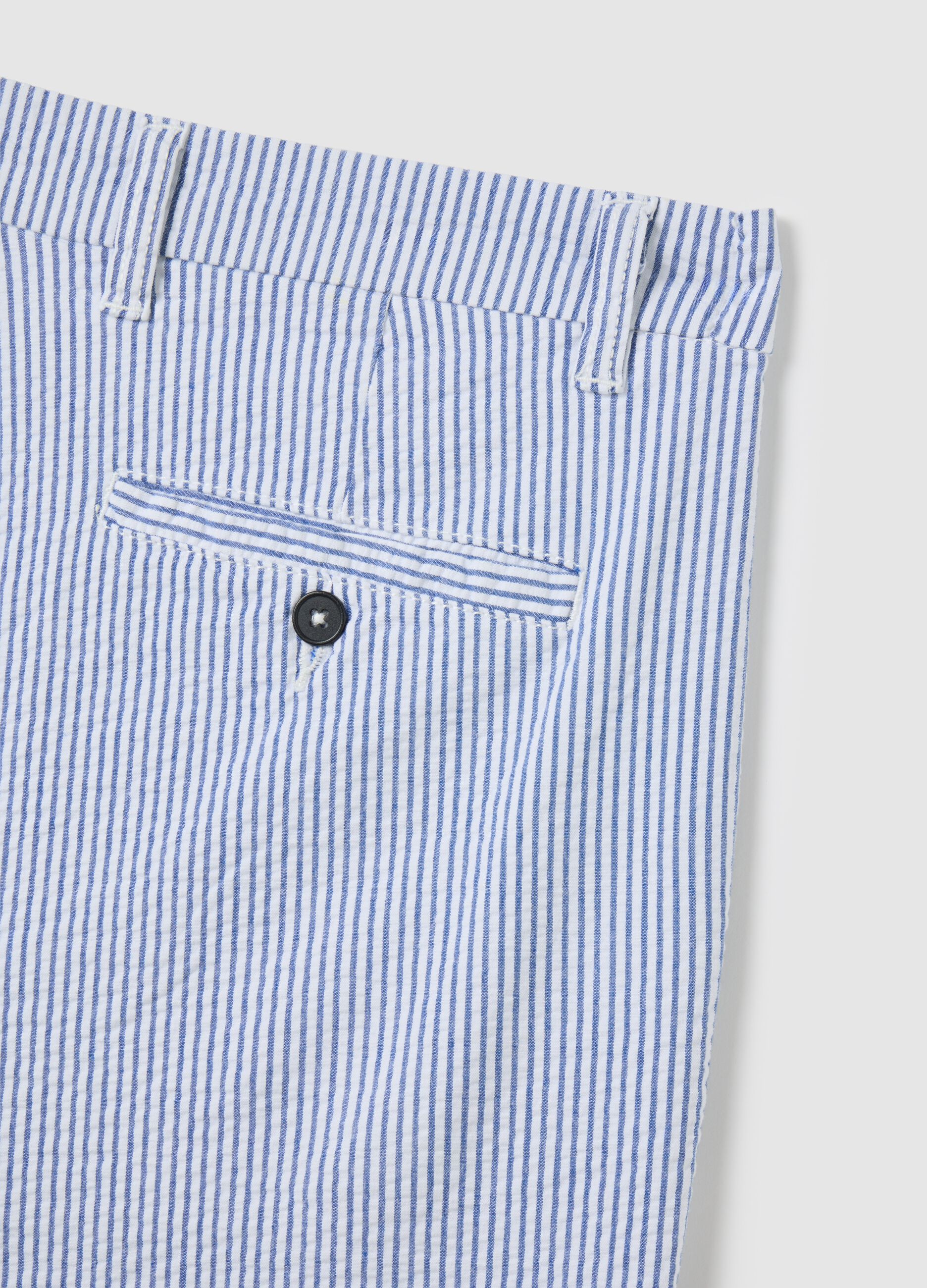 Bermuda da uomo in cotone elasticizzato multicolor regular fit