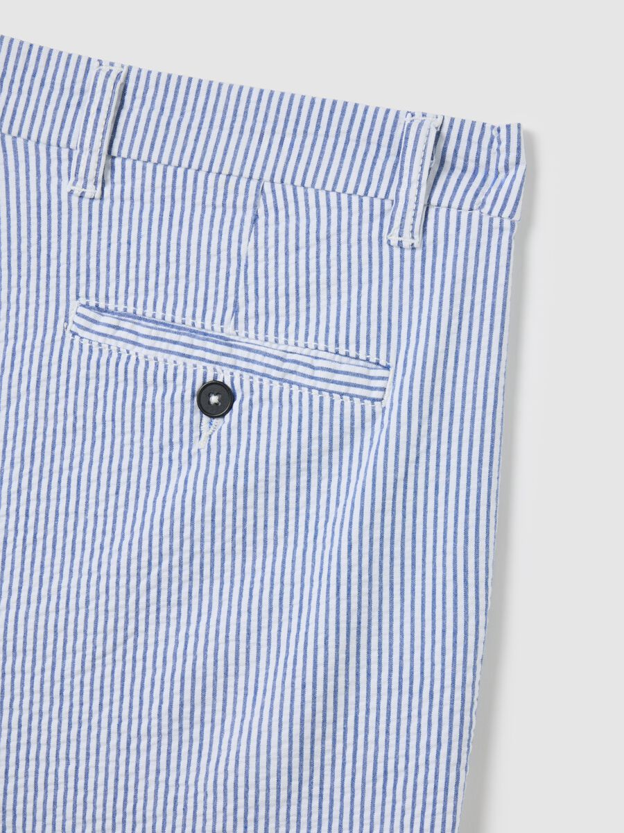 Men's multicolour stretch cotton Bermuda shorts - regular fit_1