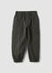 Grey stretch-cotton joggers with cargo pockets_0