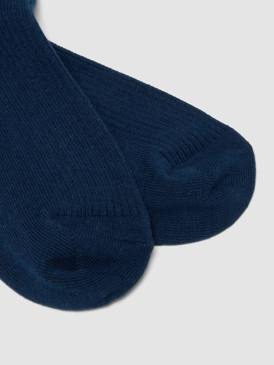Blue stretch cotton socks_2