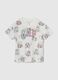 White cotton T-shirt with Paw Patrol print_0