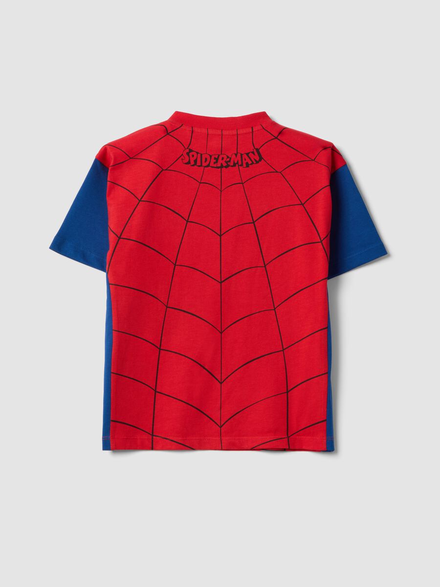 T-shirt in puro cotone multicolor da bambino oversize fit con Spiderman_1