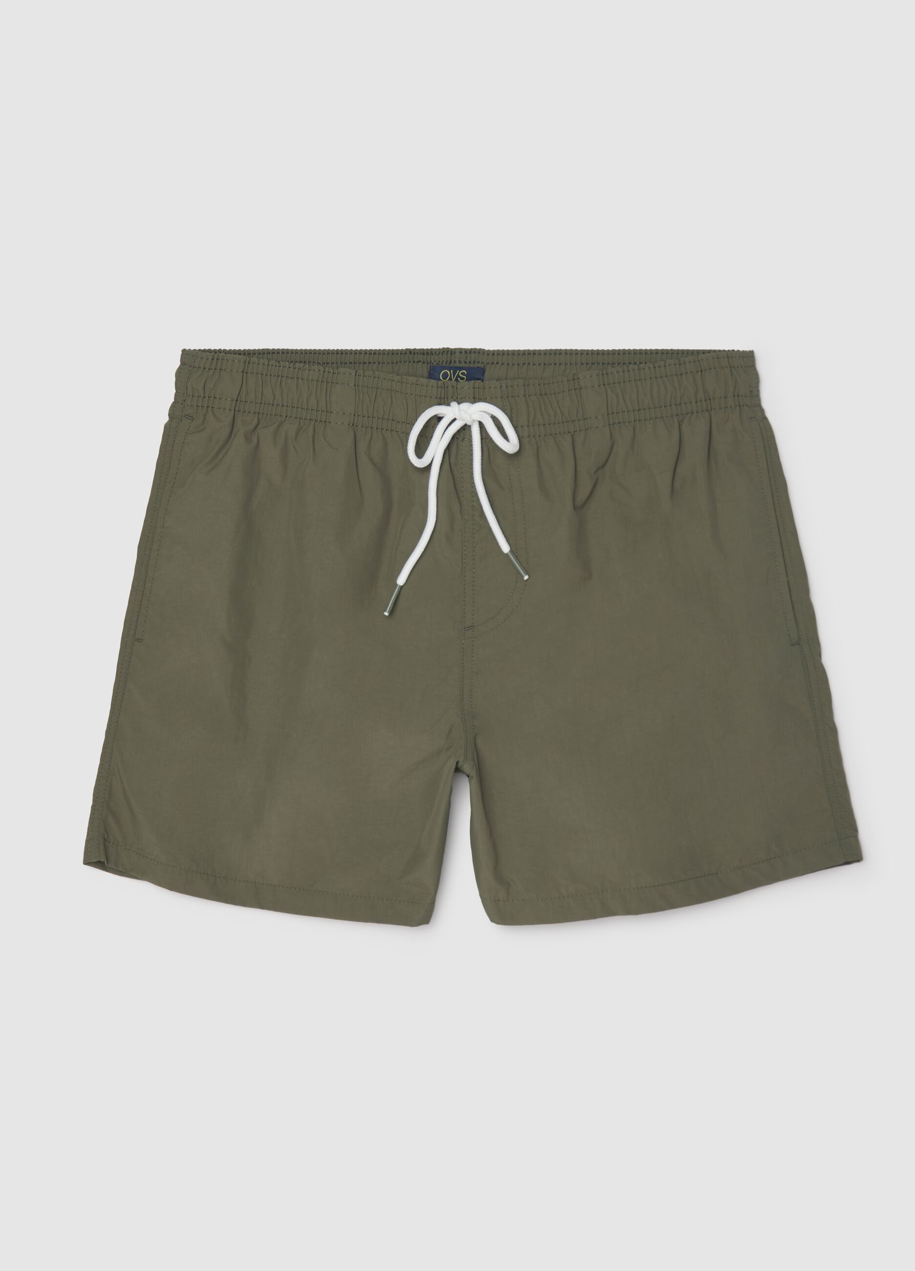 Men’s boxer shorts in green mixed fabric with regular fit