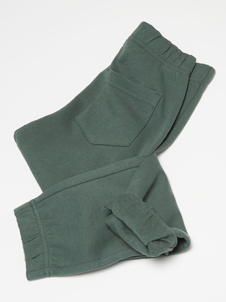 Fleece joggers with elasticated edging_2