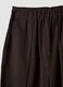 Brown viscose-blend wide-leg jogger trousers_5