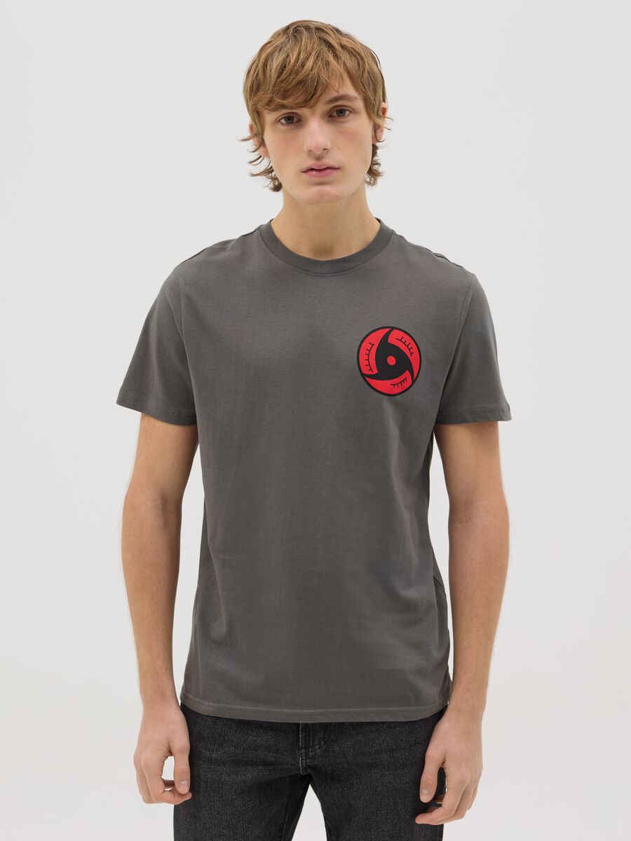 Grey T-shirt with Naruto print_0