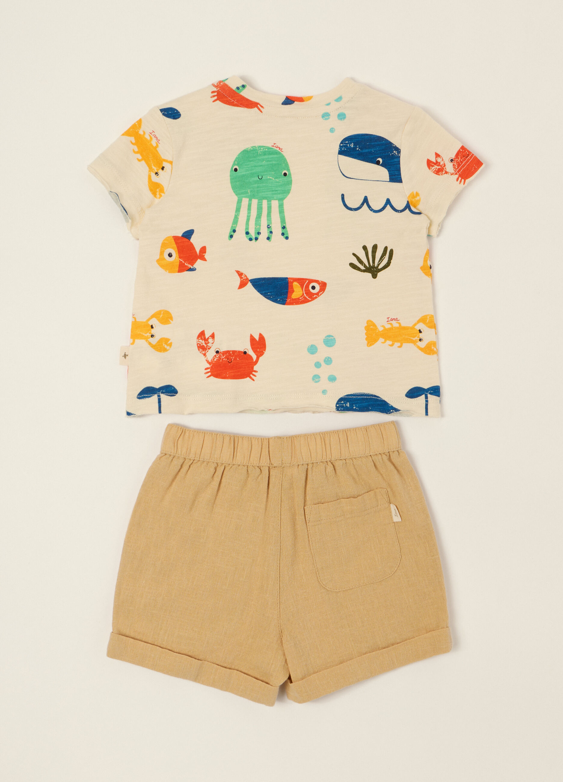 IANA linen-blend jogging set