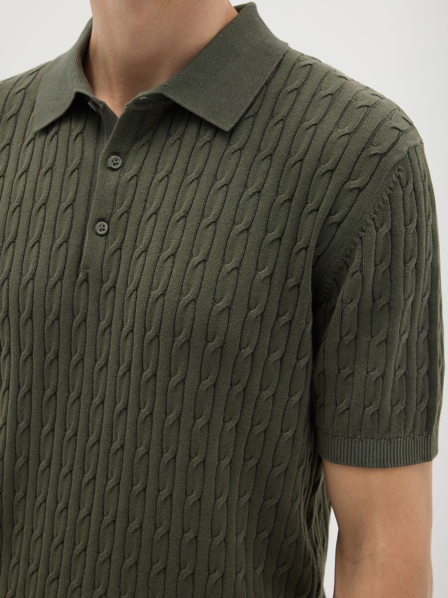 Pure Cotton Green Regular Fit Polo_2