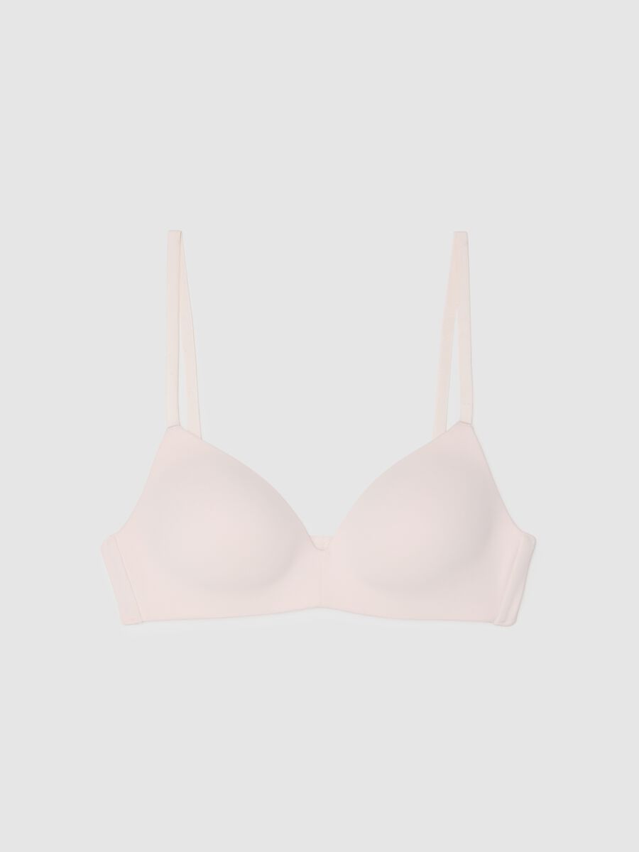 Pink Stretch Blend Bra_4