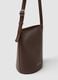 Brown bucket bag with adjustable shoulder strap_2