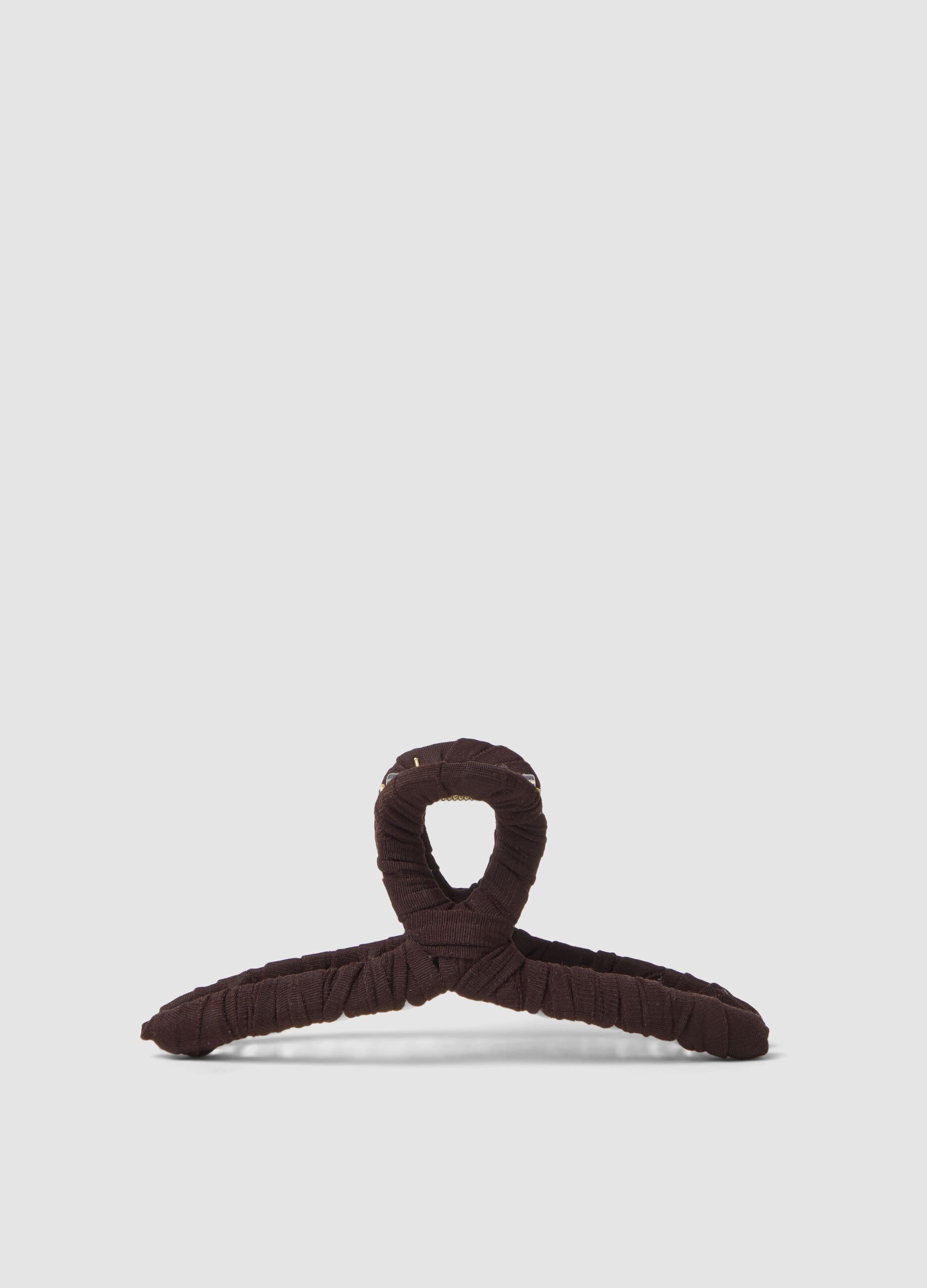 Brown braided hair clip