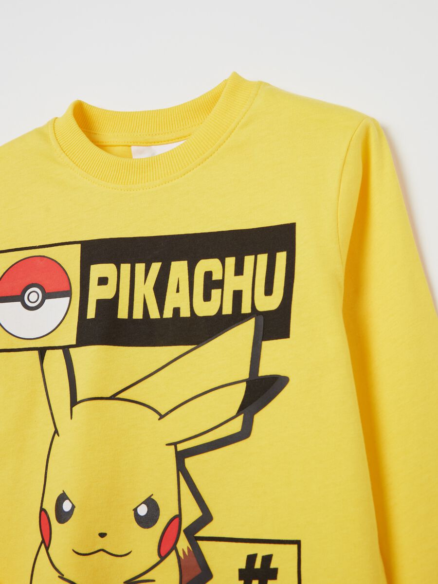 T-shirt a maniche lunghe con stampa Pikachu_2