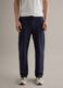 Pantaloni jogger in misto cotone elasticizzato blu regular fit_1
