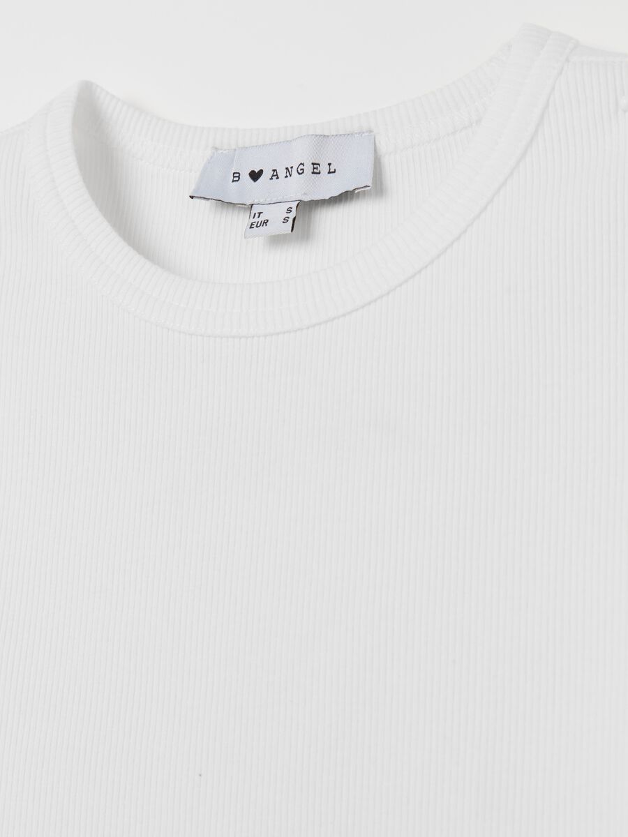 Ribbed T-shirt in stretch cotton_5