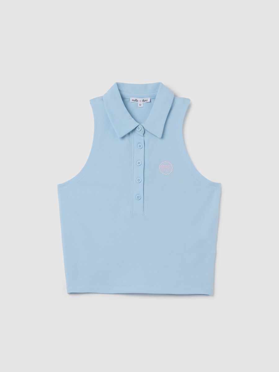 Women's Regular Fit Blue Top_4