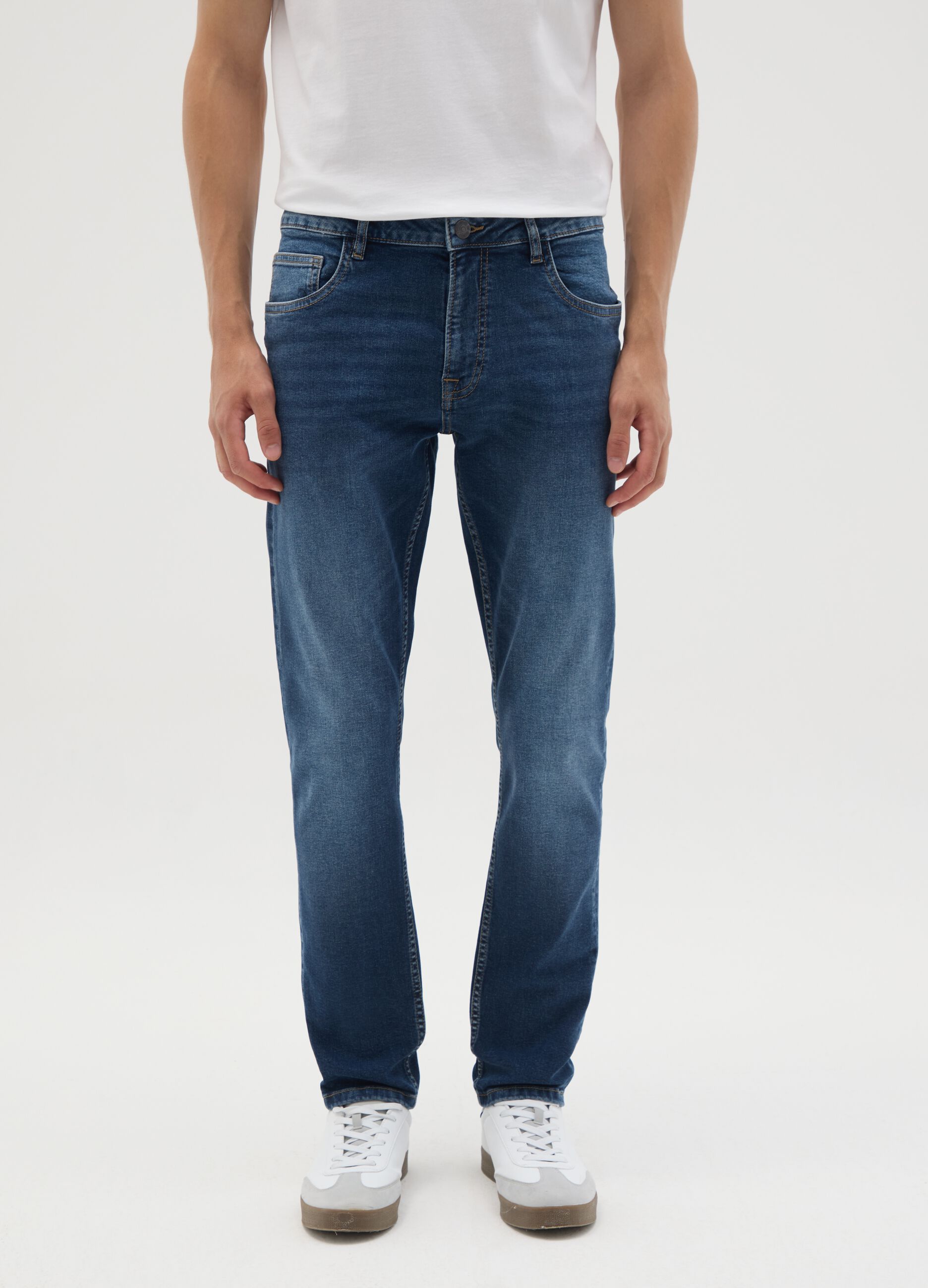 Skinny Fit Blue Denim Jeans
