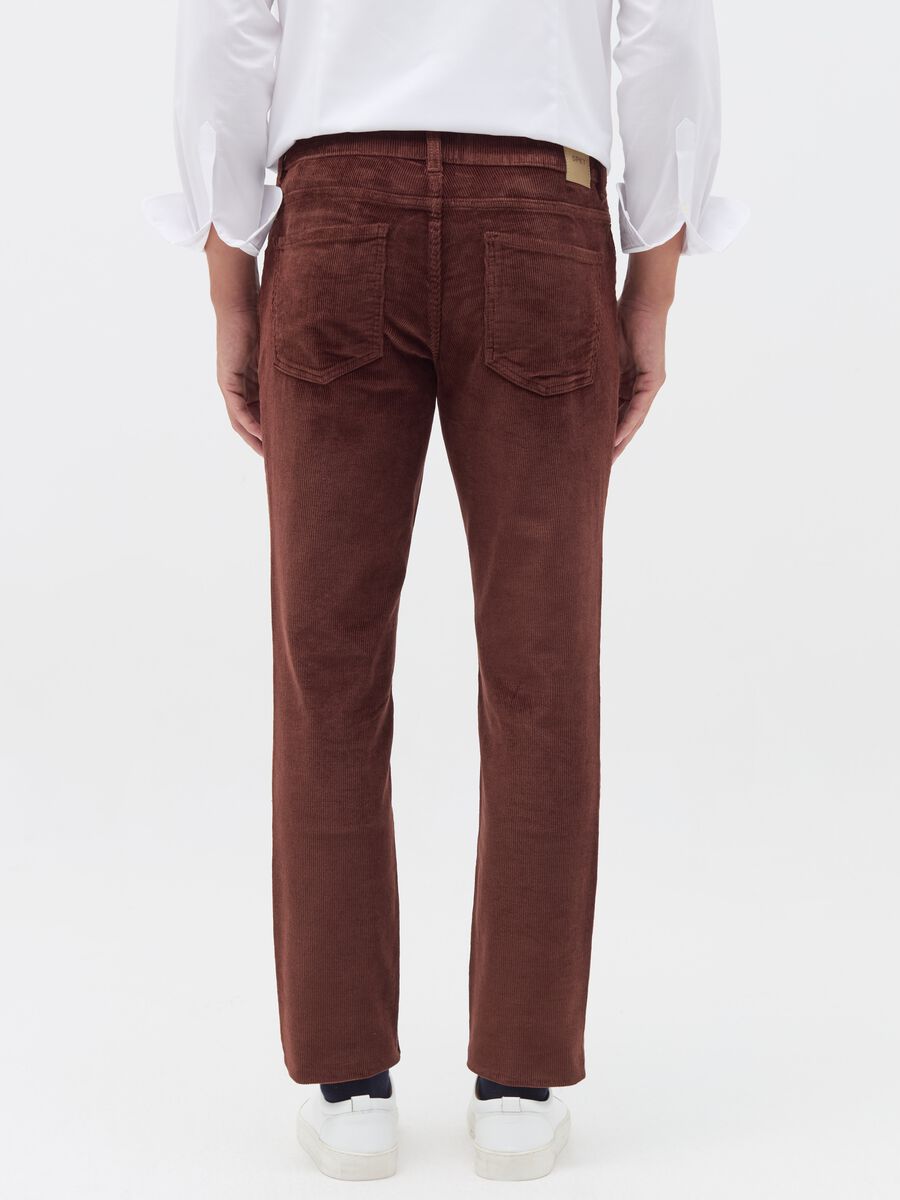 Trousers with five pockets in corduroy_2