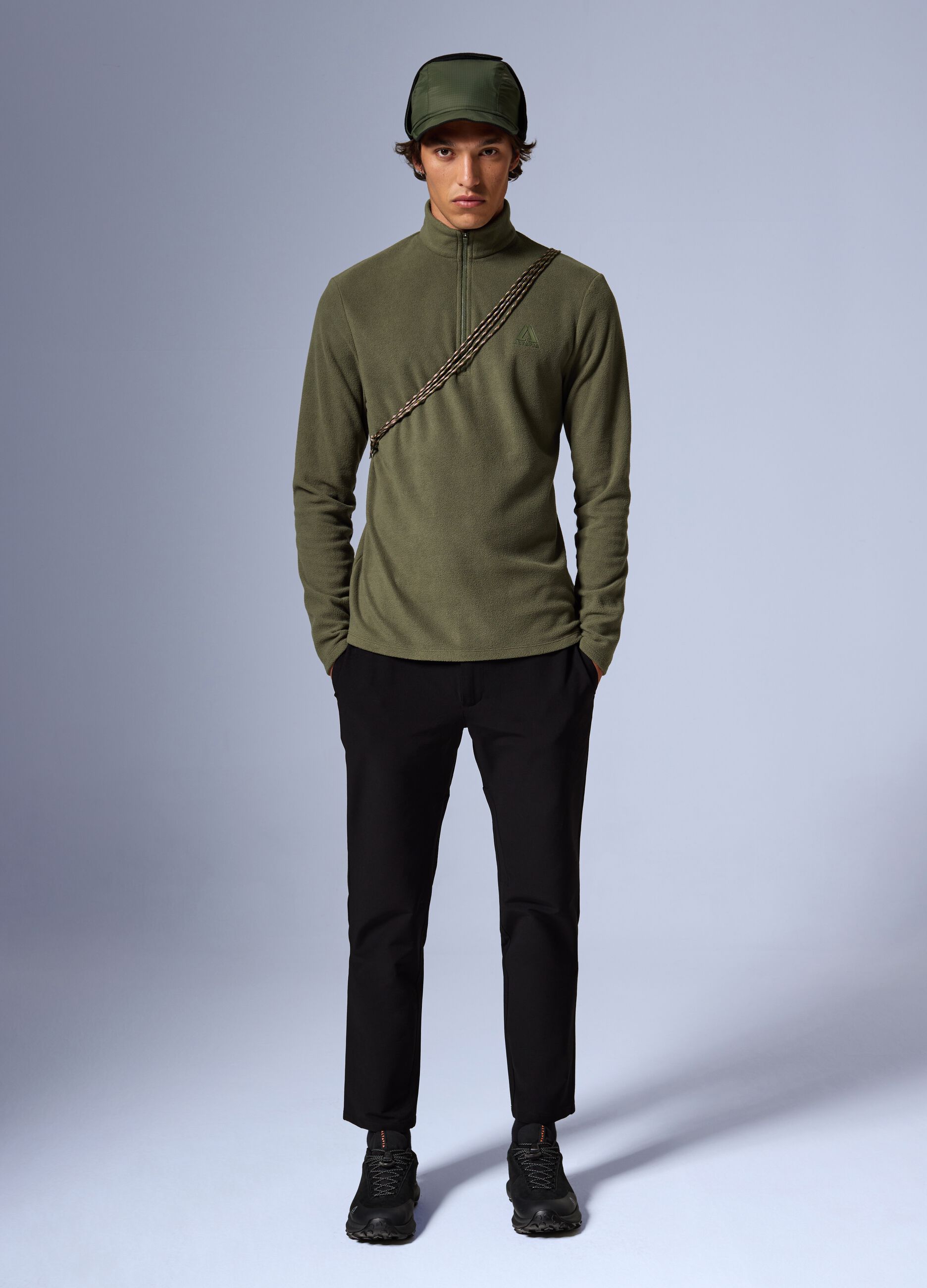 ALTAVIA Half Zip Fleece with DEBORAH COMPAGNONI