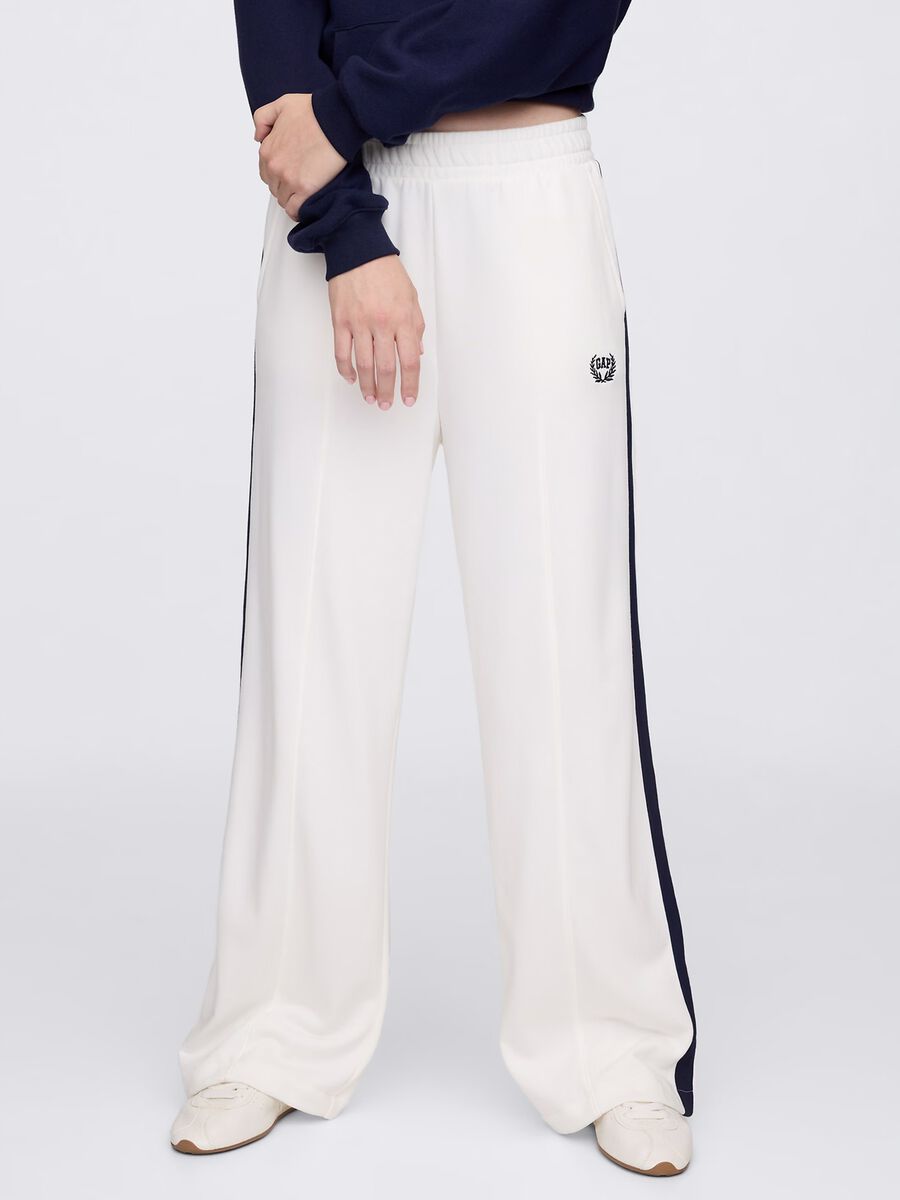 White trousers in cotton blend_1