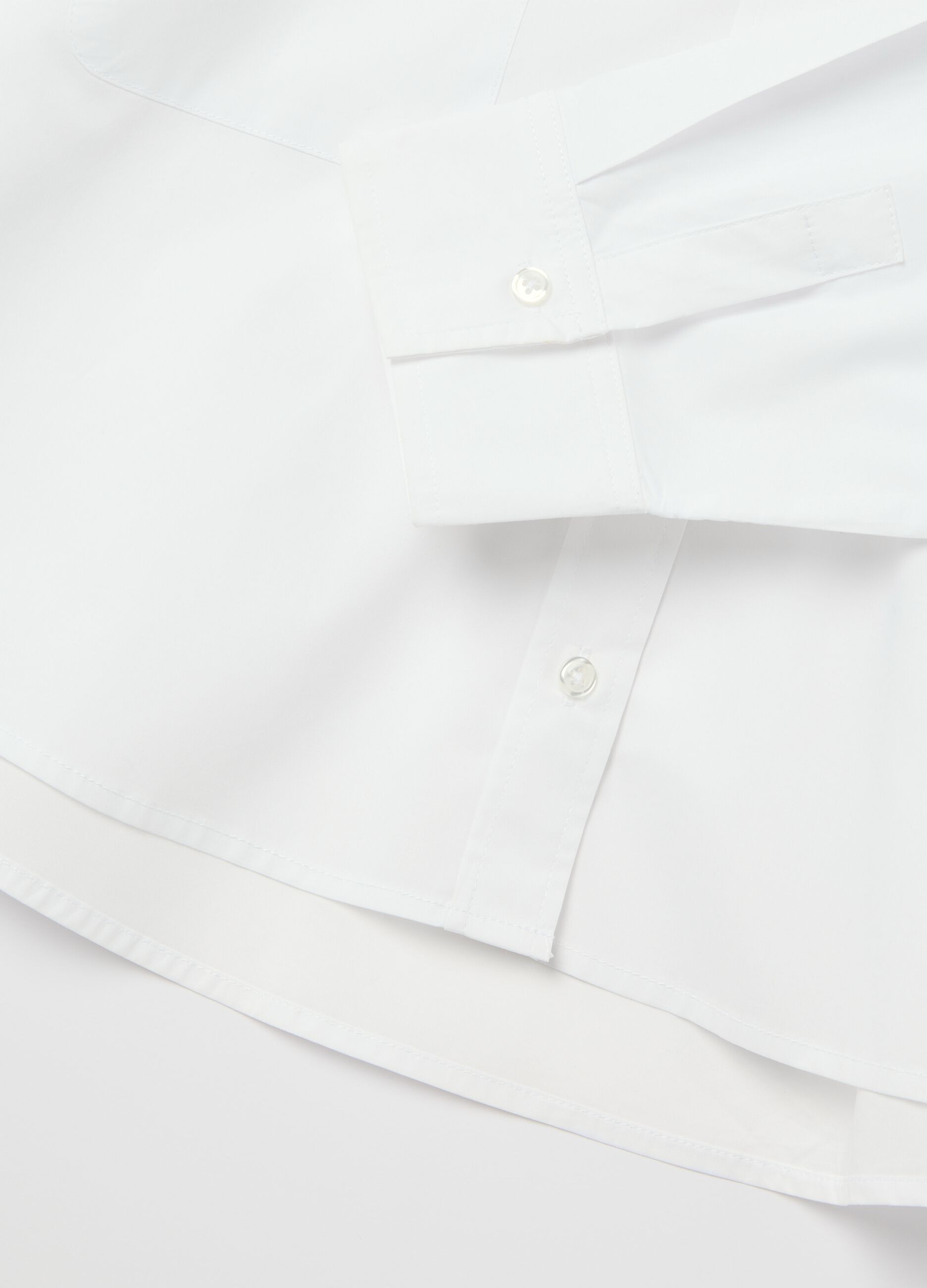 Poplin shirt with pockets