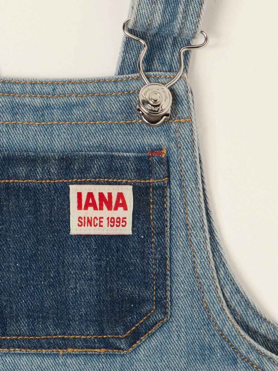 Baby viscose-blend denim dungarees_1