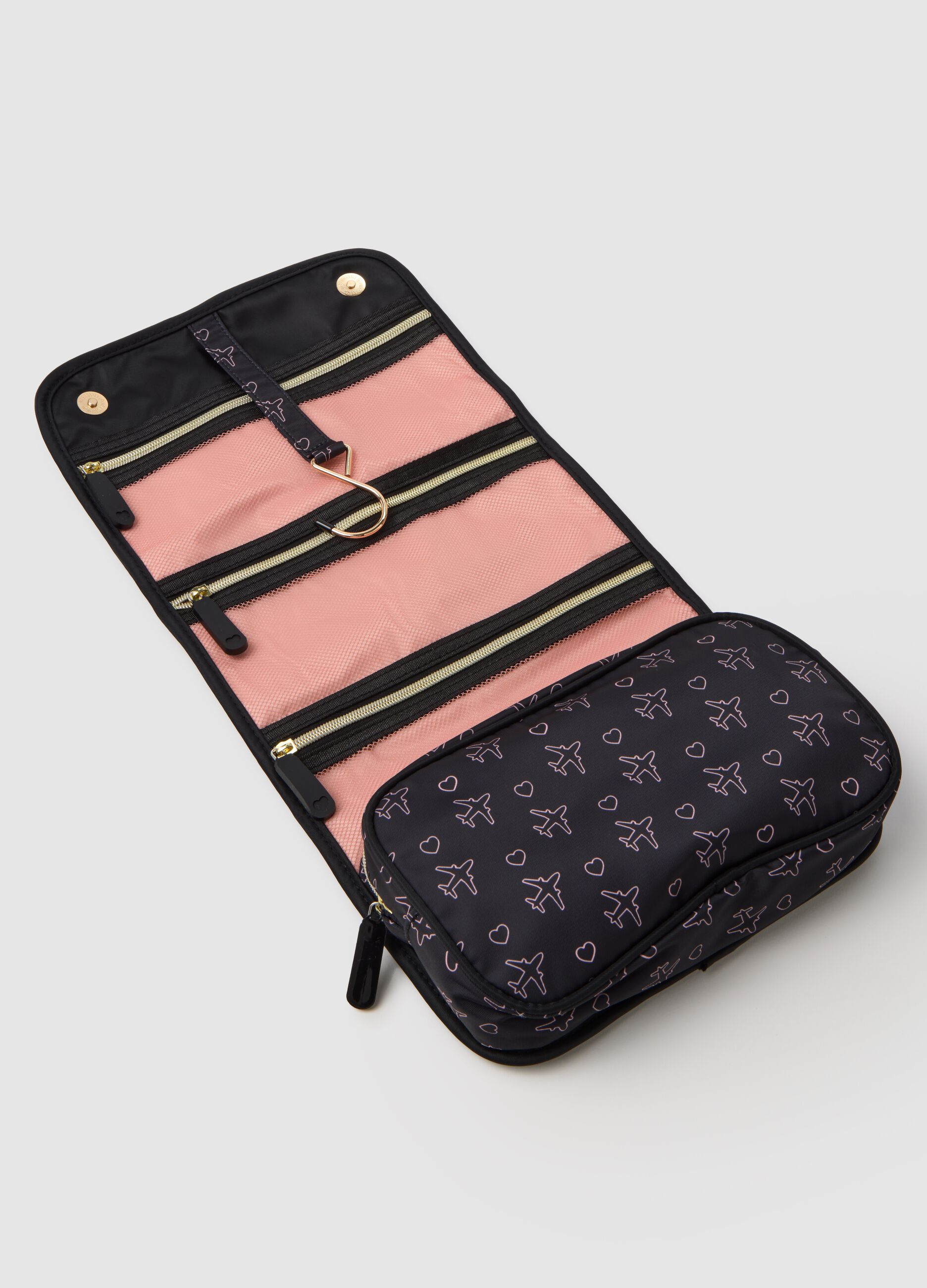Multicolour Beauty Case with Patterns