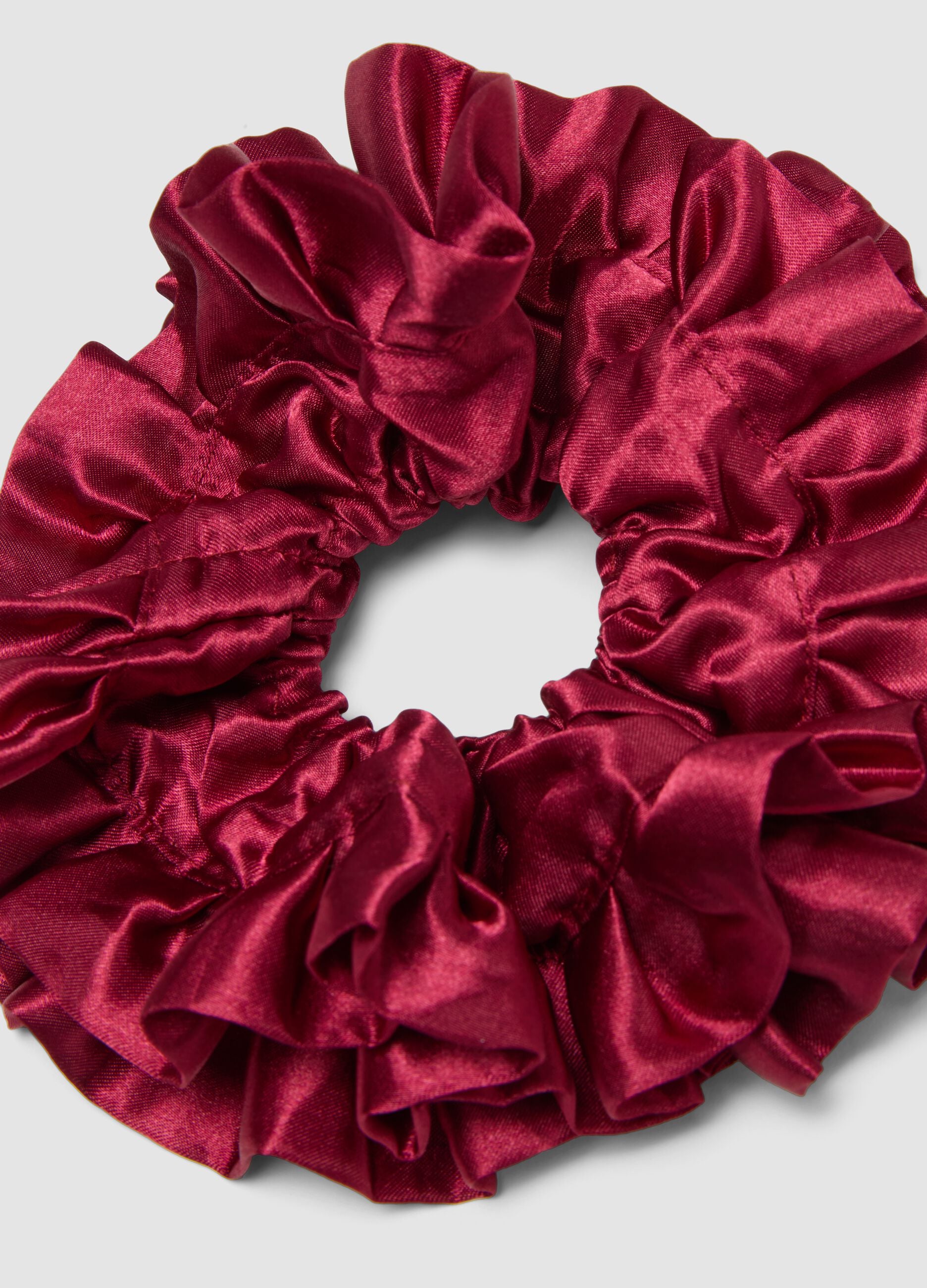 Scrunchie rosso arricciato