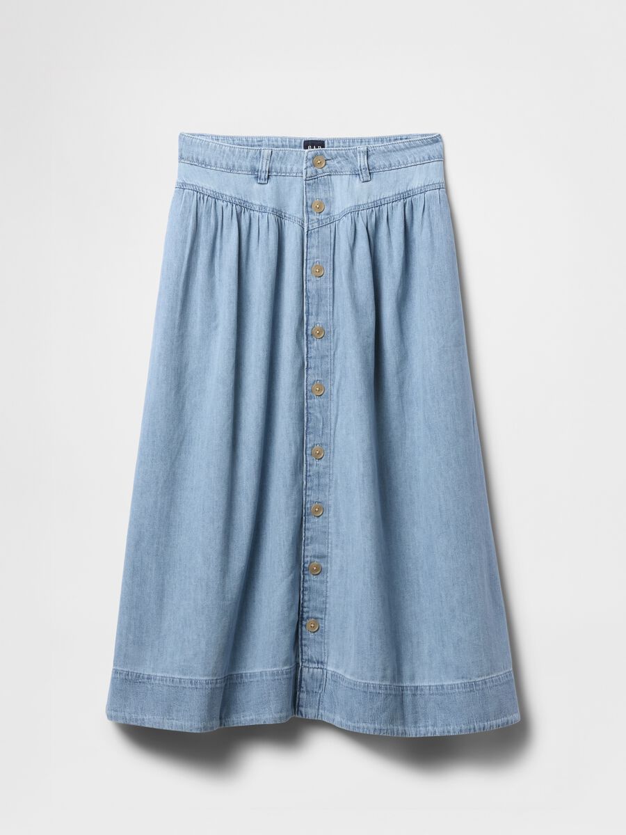 Gonna lunga in denim_4