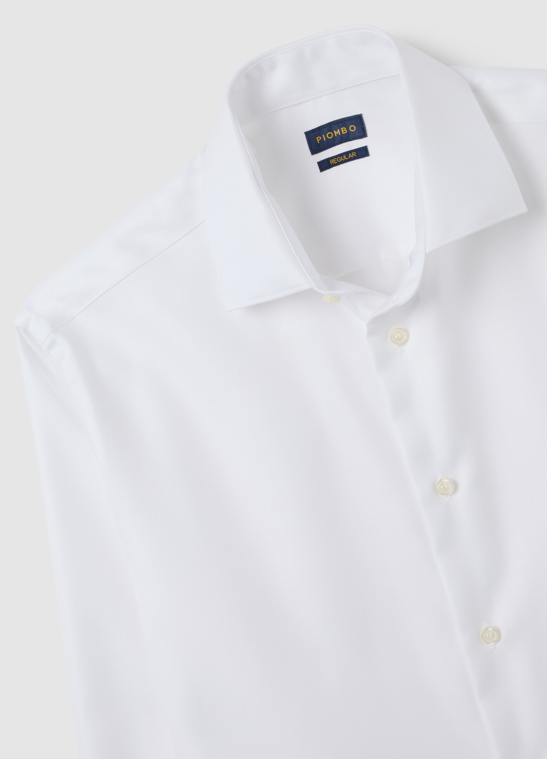 White Long-Sleeve Cotton Shirt