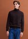 Brown pure lambswool roll-neck jumper_2
