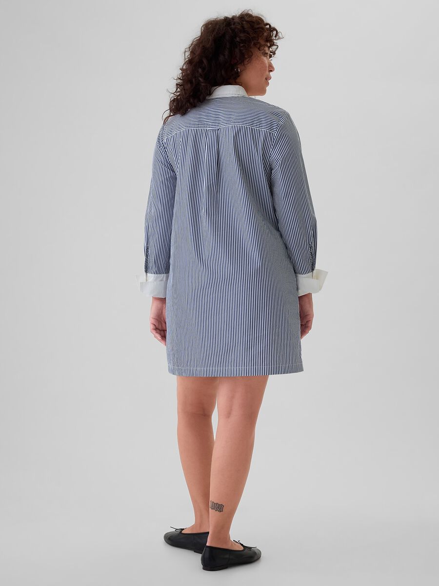Short shirt dress with stripes_5