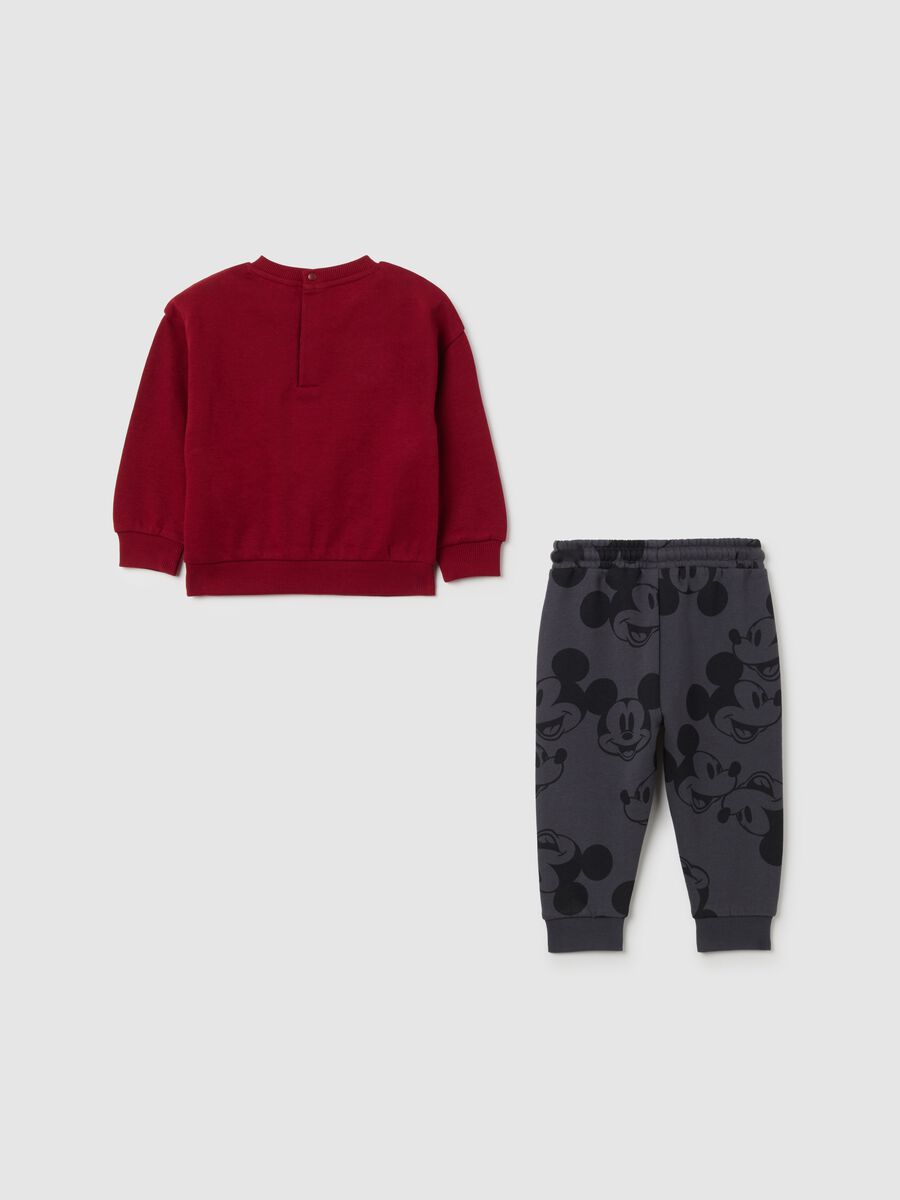 Red and grey pure cotton baby outfit_1