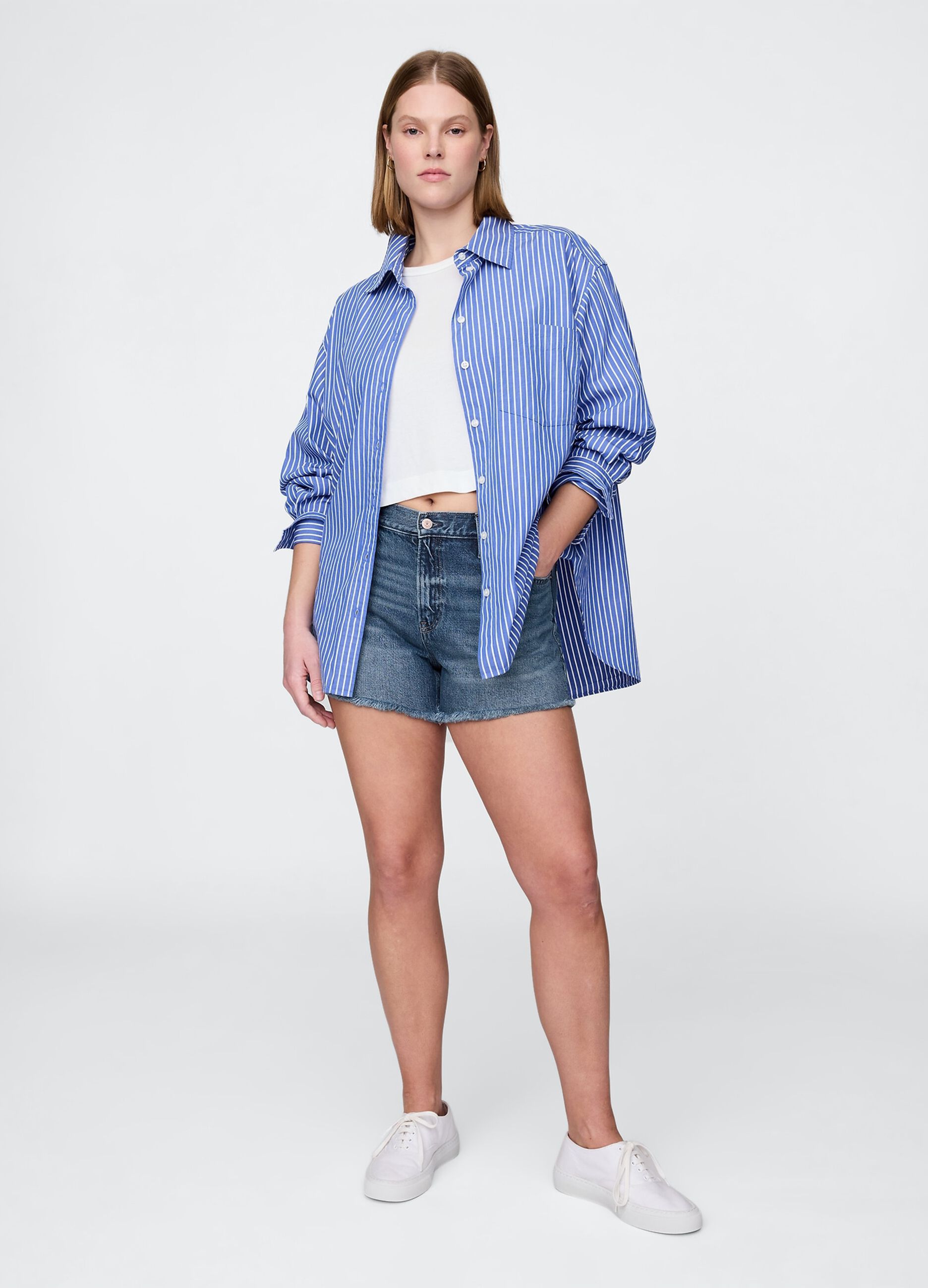 Blue Denim Shorts