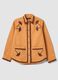 Orange pure cotton jacket with contrast embroidery_4