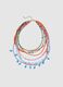 Multicolour glass necklace with layered design_0