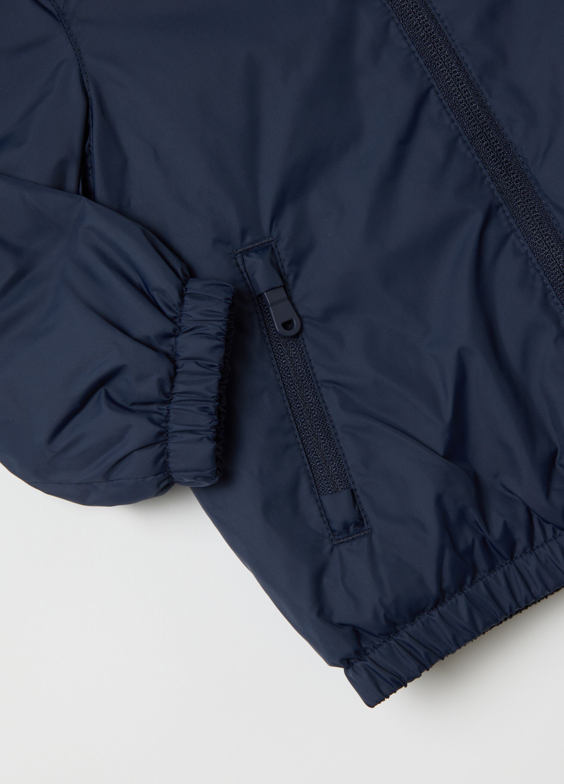 Child's blue regular fit water repellent jacket