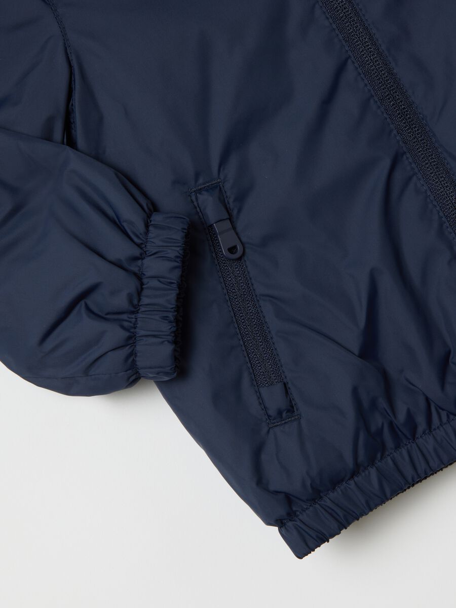 Child's blue regular fit water repellent jacket_3